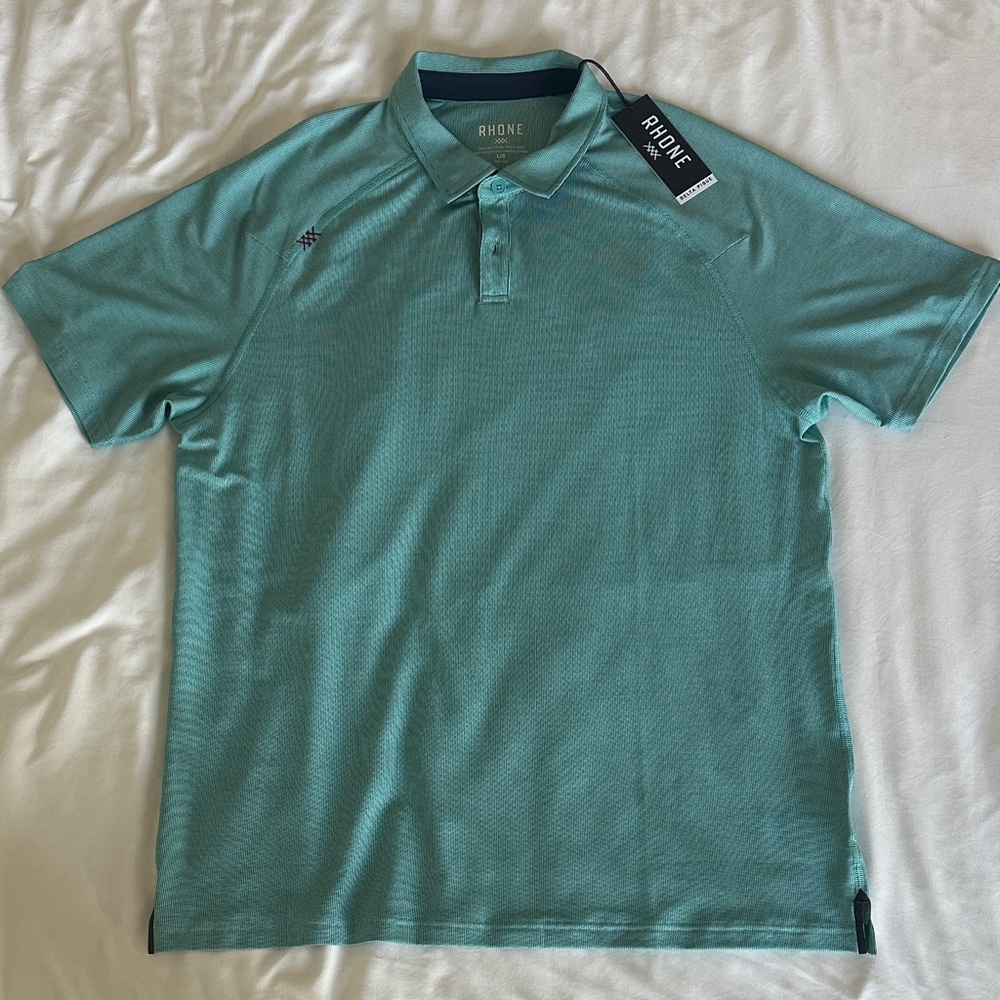 Rhone Men's Teal Polo Shirt